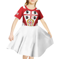Personalised Sardinia Italy Kid Short Sleeve Dress Sardegna Quattro Mori Coat Of Arms