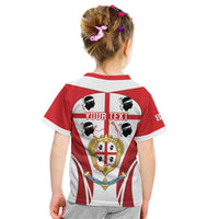 Personalised Sardinia Italy Kid T Shirt Sardegna Quattro Mori Coat Of Arms