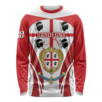 Personalised Sardinia Italy Long Sleeve Shirt Sardegna Quattro Mori Coat Of Arms