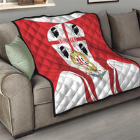 Personalised Sardinia Italy Quilt Sardegna Quattro Mori Coat Of Arms