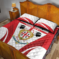 Personalised Sardinia Italy Quilt Bed Set Sardegna Quattro Mori Coat Of Arms