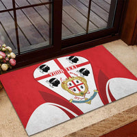 Personalised Sardinia Italy Rubber Doormat Sardegna Quattro Mori Coat Of Arms