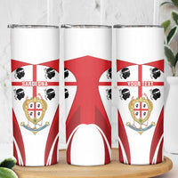 Personalised Sardinia Italy Skinny Tumbler Sardegna Quattro Mori Coat Of Arms