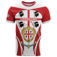 Personalised Sardinia Italy T Shirt Sardegna Quattro Mori Coat Of Arms