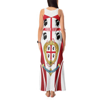 Personalised Sardinia Italy Tank Maxi Dress Sardegna Quattro Mori Coat Of Arms