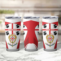 Personalised Sardinia Italy Tumbler Cup Sardegna Quattro Mori Coat Of Arms