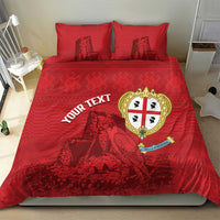 Personalised Sardinia Italy Bedding Set Sardegna Nuraghe With Falcon