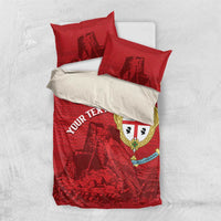 Personalised Sardinia Italy Bedding Set Sardegna Nuraghe With Falcon