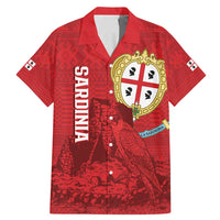 Personalised Sardinia Italy Family Matching Mermaid Dress and Hawaiian Shirt Sardegna Nuraghe With Falcon