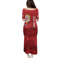 Personalised Sardinia Italy Family Matching Puletasi and Hawaiian Shirt Sardegna Nuraghe With Falcon