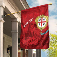Personalised Sardinia Italy Garden Flag Sardegna Nuraghe With Falcon