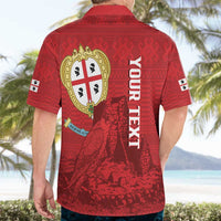 Personalised Sardinia Italy Hawaiian Shirt Sardegna Nuraghe With Falcon