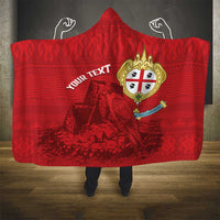 Personalised Sardinia Italy Hooded Blanket Sardegna Nuraghe With Falcon