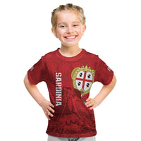 Personalised Sardinia Italy Kid T Shirt Sardegna Nuraghe With Falcon