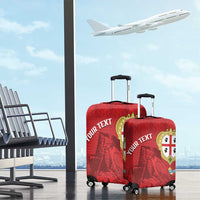 Personalised Sardinia Italy Luggage Cover Sardegna Nuraghe With Falcon