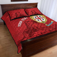 Personalised Sardinia Italy Quilt Bed Set Sardegna Nuraghe With Falcon