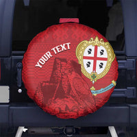 Personalised Sardinia Italy Spare Tire Cover Sardegna Nuraghe With Falcon