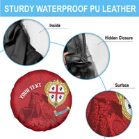 Personalised Sardinia Italy Spare Tire Cover Sardegna Nuraghe With Falcon