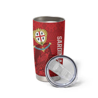 Personalised Sardinia Italy Tumbler Cup Sardegna Nuraghe With Falcon