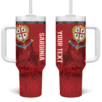 Personalised Sardinia Italy Tumbler With Handle Sardegna Nuraghe With Falcon