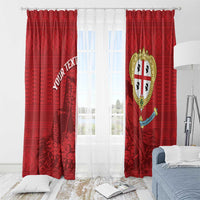 Personalised Sardinia Italy Window Curtain Sardegna Nuraghe With Falcon