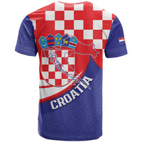 Croatia National Day T Shirt Hrvatska Checkerboard With Slavic Pattern