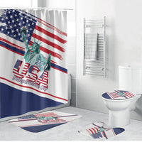 4th Of July United States Bathroom Set USA 250 Years Anniversary Statue Of Liberty