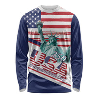 4th Of July United States Long Sleeve Shirt USA 250 Years Anniversary Statue Of Liberty
