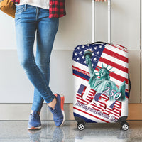 4th Of July United States Luggage Cover USA 250 Years Anniversary Statue Of Liberty
