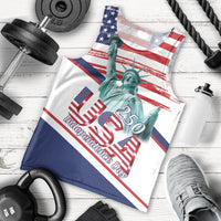 4th Of July United States Men Tank Top USA 250 Years Anniversary Statue Of Liberty