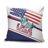 4th Of July United States Pillow Cover USA 250 Years Anniversary Statue Of Liberty