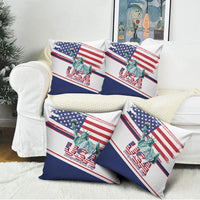4th Of July United States Pillow Cover USA 250 Years Anniversary Statue Of Liberty