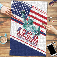 4th Of July United States Puzzle USA 250 Years Anniversary Statue Of Liberty