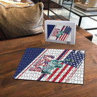 4th Of July United States Puzzle USA 250 Years Anniversary Statue Of Liberty