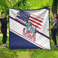 4th Of July United States Quilt USA 250 Years Anniversary Statue Of Liberty