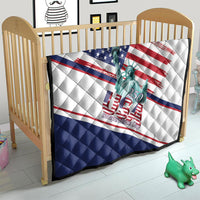 4th Of July United States Quilt USA 250 Years Anniversary Statue Of Liberty