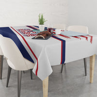 4th Of July United States Tablecloth USA 250 Years Anniversary Statue Of Liberty