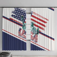 4th Of July United States Window Curtain USA 250 Years Anniversary Statue Of Liberty