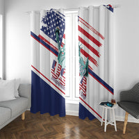 4th Of July United States Window Curtain USA 250 Years Anniversary Statue Of Liberty