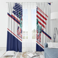 4th Of July United States Window Curtain USA 250 Years Anniversary Statue Of Liberty