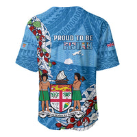 Fiji Day Baseball Jersey Fijian Tagimaucia Flower Polynesian Mix Tapa Pattern - Wonder Print Shop