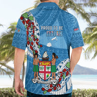 Fiji Day Hawaiian Shirt Fijian Tagimaucia Flower Polynesian Mix Tapa Pattern - Wonder Print Shop