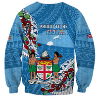 Fiji Day Sweatshirt Fijian Tagimaucia Flower Polynesian Mix Tapa Pattern - Wonder Print Shop