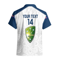 Personalised Australia Cricket Hawaiian Shirt 2023 Ashes Go Aussie Indigenous Art - Wonder Print Shop