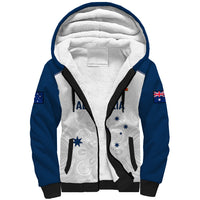Personalised Australia Cricket Sherpa Hoodie 2023 Ashes Go Aussie Indigenous Art - Wonder Print Shop