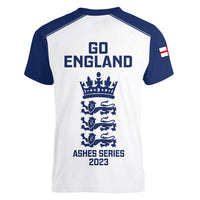 England Cricket Women V Neck T Shirt 2023 Ashes Sporty Version - Wonder Print Shop