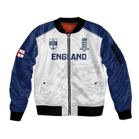 Personalised England Cricket Sleeve Zip Bomber Jacket 2023 Ashes Sporty Version - Wonder Print Shop