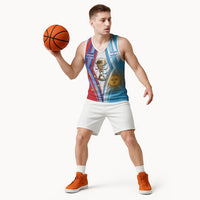 Custom Argentina and Cabo Verde Football 2026 Basketball Jersey La Albiceleste Tubaroes Azuis Together
