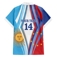 Custom Argentina and Cabo Verde Football 2026 Hawaiian Shirt La Albiceleste Tubaroes Azuis Together