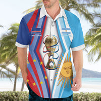 Custom Argentina and Cabo Verde Football 2026 Hawaiian Shirt La Albiceleste Tubaroes Azuis Together